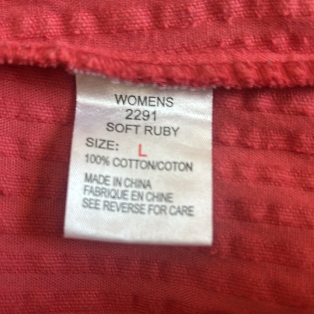 Woolrich Women's Soft Ruby Full Zip Corduroy Jacket Size Large 2291 - Picture 9 of 12